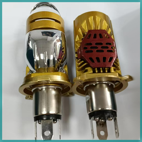 Lens style automotive headlamps